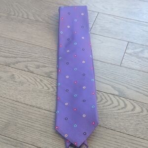 Harry Rosen Purple Floral Men's Silk Tie - Like New